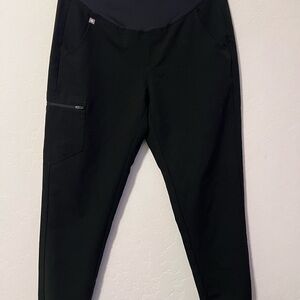 Figs Black Maternity scrub pants